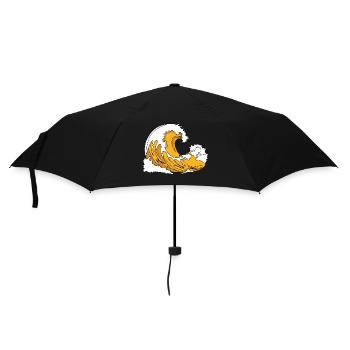 Beer Wave - Umbrella (small) - black - Front