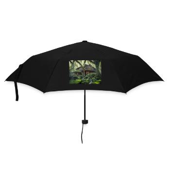 magical house in the woods - Umbrella (small) - black - Front