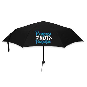 Progress instead of perfection Self-love - Umbrella (small) - black - Front