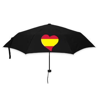 Spanischen Herz - Regenschirm (klein) - Schwarz - Vorne