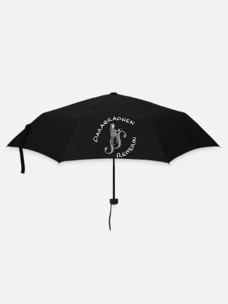 Paragraphenreiter: Juristin, Anwältin, Richterin - Regenschirm (klein) - Schwarz