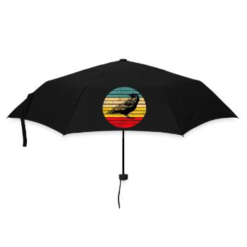 Raven crow bird - Umbrella (small) - black - Front