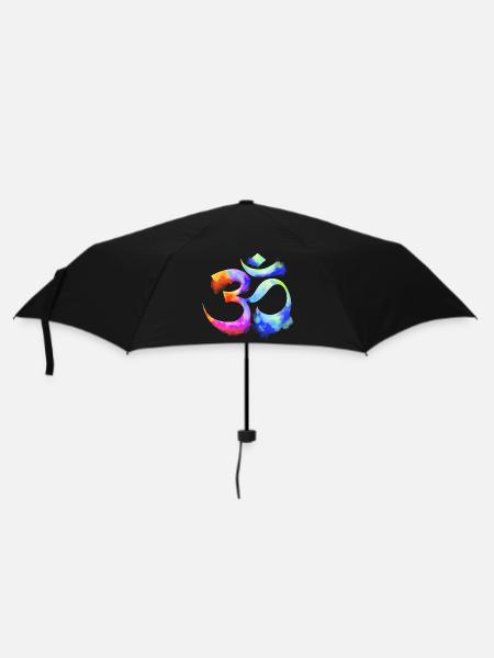 Om arcenciel Aquarell - Regenschirm (klein) - Schwarz
