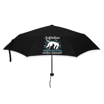 Weiter tanzen! - Tänzerin Tänzer Tanzen - Regenschirm (klein) - Schwarz - Vorne