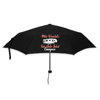 Camping Lustiges Mir Reichts Ich Geh Campen - Regenschirm (klein) - Schwarz - Vorne