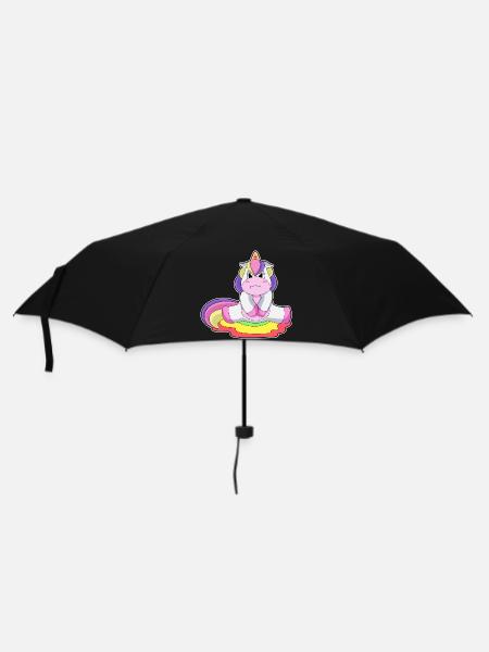 Toilettes licorne - Parapluie standard - noir