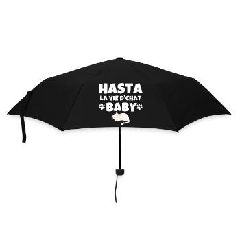 chat, amoureux des chats, chat humour - Parapluie standard - noir - Devant