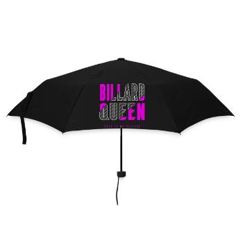 Billard Königin - Regenschirm (klein) - Schwarz - Vorne