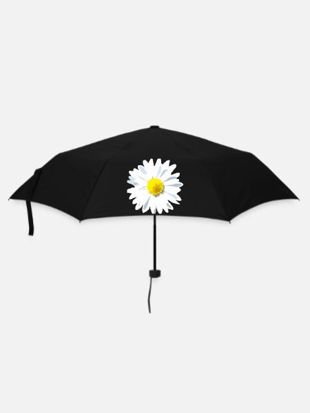 Gänseblume Blume - Regenschirm (klein) - Schwarz