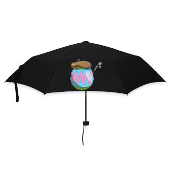 Easter Egg Easter Painting - Umbrella (small) - black - Front