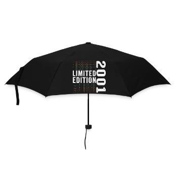 Limitierte Auflage 2001 - Toller 22. Geburtstag - Regenschirm (klein) - Schwarz - Vorne