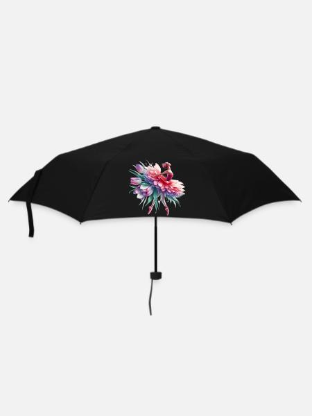 Danseuse de ballet avec tutu - Parapluie standard - noir
