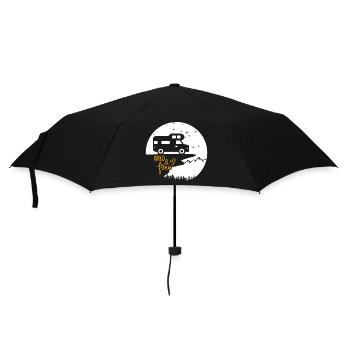 Vanlife & Camper Lifestyle Design - Umbrella (small) - black - Front