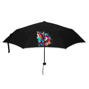 Kolibri - Regenschirm (klein) - Schwarz - Vorne