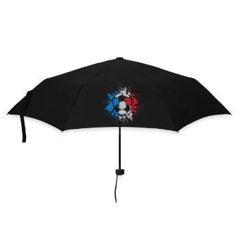 France Soccer Explosion Soccer Team Logo - Umbrella (small) - black - Front