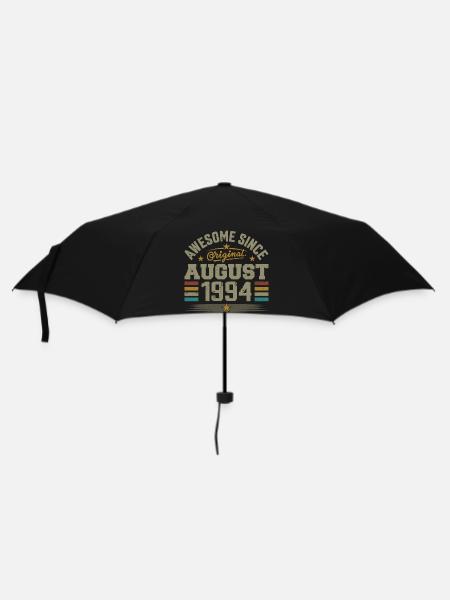 August 1994 Birthday August 1994 August 1994 Retro - Umbrella (small) - black