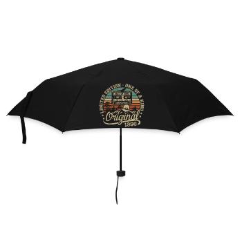 Millésime 1980 Cadeau Anniversaire 1980 Rétro 1980 - Parapluie standard - noir - Devant