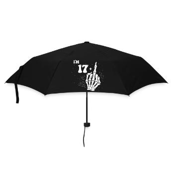 J’ai 17 ans et majeur - 18e anniversaire - Parapluie standard - noir - Devant
