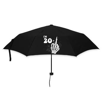 J’ai 20 ans et plus majeur - 21e anniversaire - Parapluie standard - noir - Devant