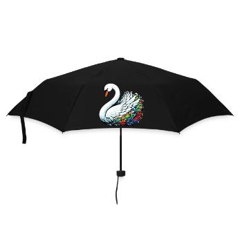 Swan - Umbrella (small) - black - Front