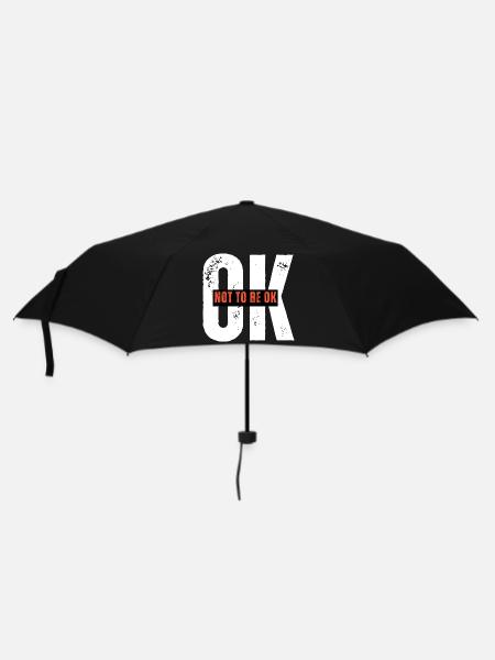 Assertive Protest Graphic T-Shirt - Umbrella (small) - black