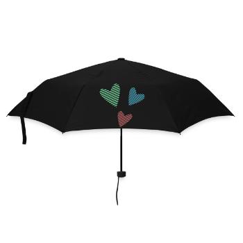 LOVE. CHRISTMAS. VALENTINE'S DAY. COUPLE. JUST MARRIED. - Umbrella (small) - black - Front
