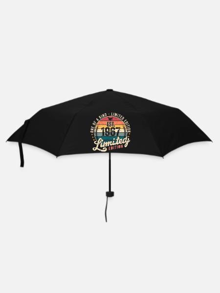 Geburtstagsgeschenk 1967 Jahrgang 1967 Retro 1967 - Regenschirm (klein) - Schwarz