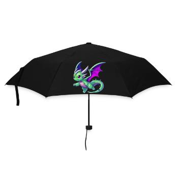 Dragon - Umbrella (small) - black - Front