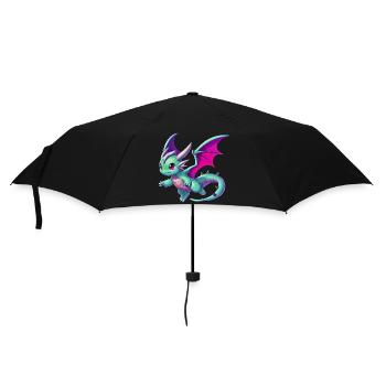 Dragon - Umbrella (small) - black - Front