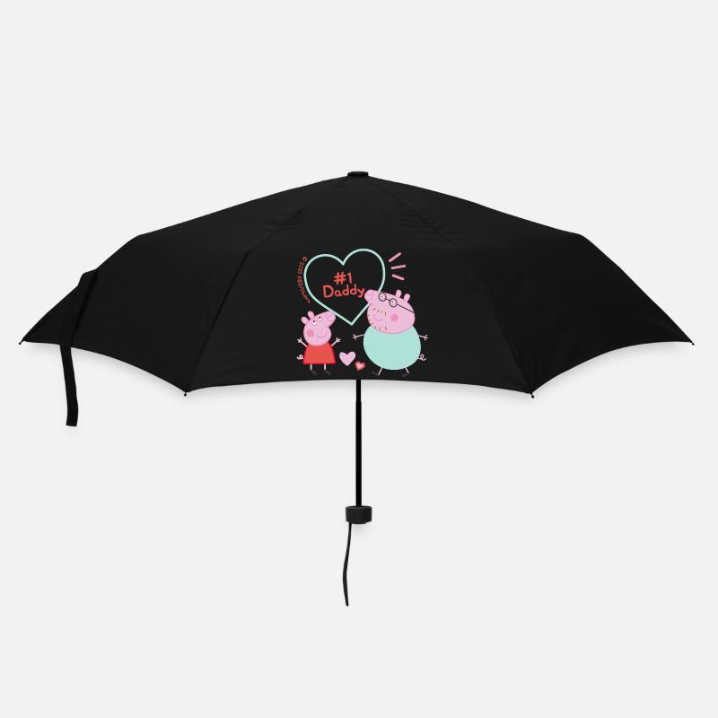 Peppa Pig Design Peppa Avec Papa Pig - Parapluie standard - noir