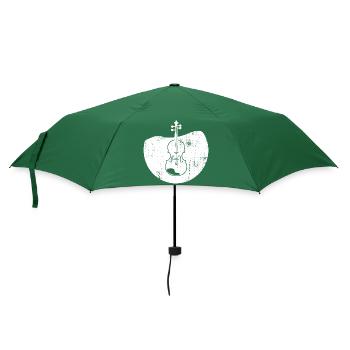 Violin Drawing - Umbrella (small) - bottlegreen - Front