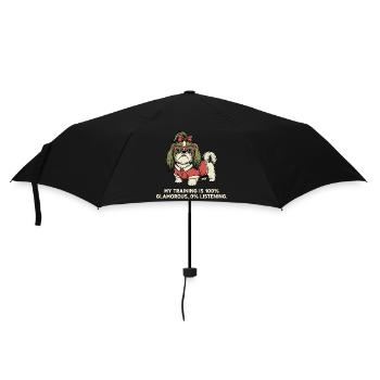 My training: 100% glamorous, 0% listening - Umbrella (small) - black - Front