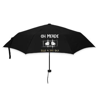 Elle A Dit ui Demande En Mariage Fiançailles - Parapluie standard - noir - Devant