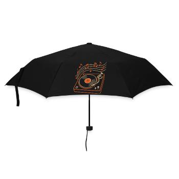 Tourne-disque vinyle pour les mélomanes - Parapluie standard - noir - Devant