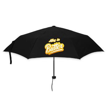 all in butter - Umbrella (small) - black - Front