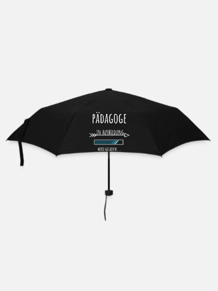 Student Beruf Ausbildung Pädagoge - Regenschirm (klein) - Schwarz