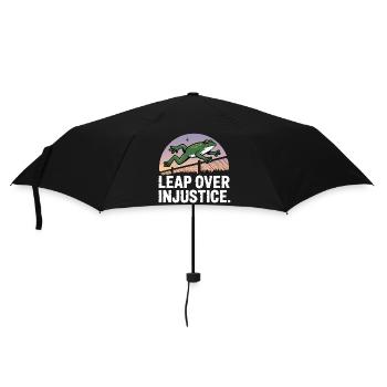 Leap over Justice - USA Frog T-Shirt - Umbrella (small) - black - Front