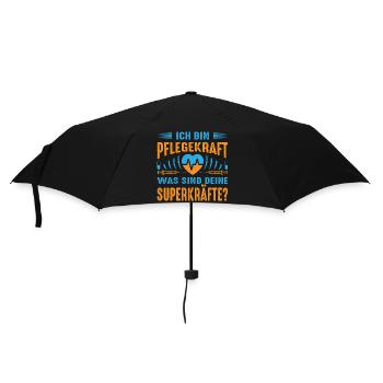 Pflegerin Geschenke Pflege Lustig Krankenpflegerin - Regenschirm (klein) - Schwarz - Vorne