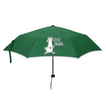 Jogging de lama - lama drôle qui fait du jogging, participez à la partie - Parapluie standard - vert bouteille - Devant