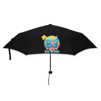Six Seven 6-7 67 Funny Cute Gift - Umbrella (small) - black - Front