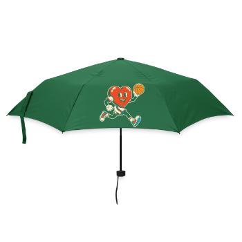 Basketball Heart Mascot Sprint - Umbrella (small) - bottlegreen - Front