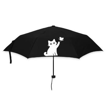 Cat Cute - Umbrella (small) - black - Front
