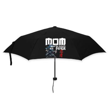 Maman de l’anniversaire Ninja Anniversaire Drôle - Parapluie standard - noir - Devant