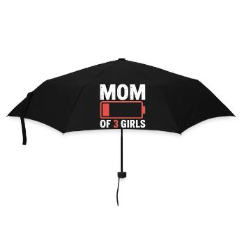 Logo de la batterie de la mère de trois filles - Parapluie standard - noir - Devant