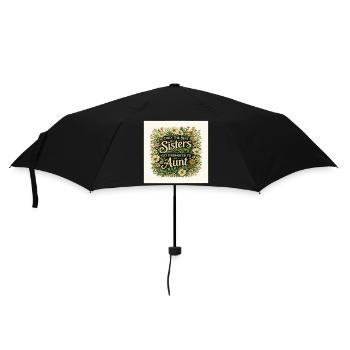 Sisters Get Promoted to Aunt - Umbrella (small) - black - Front