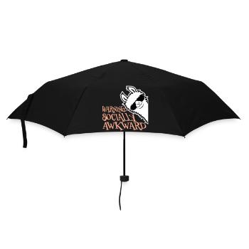 Lama Warning Socially Awkward Sunglasses Alpaca - Umbrella (small) - black - Front