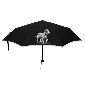 Croquis teckel – Design minimaliste de chien - Parapluie standard - noir - Devant