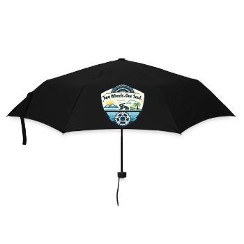 Two wheels, one soul - Umbrella (small) - black - Front