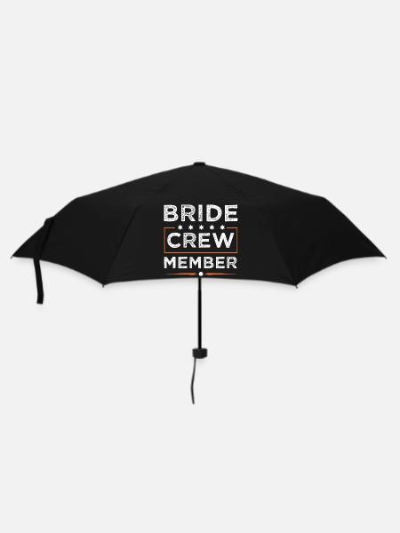 Bride Crew - Regenschirm (klein) - Schwarz