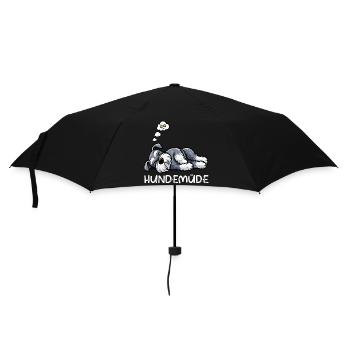 Hundemüde Schnauzer Riesenschnauzer Schnauzerhund - Regenschirm (klein) - Schwarz - Vorne